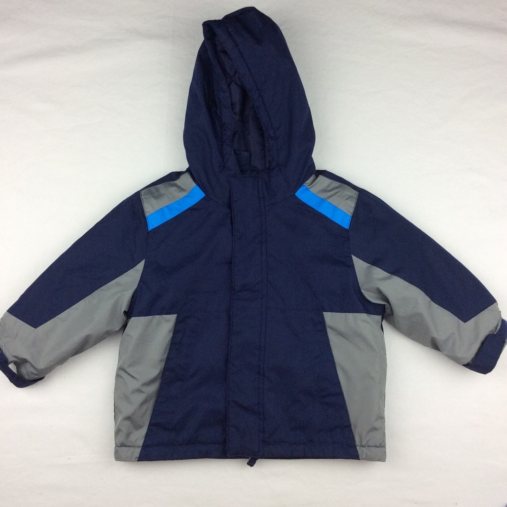 Navy Blue and Gray Snow Jacket / Puffer